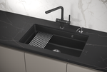 Кухонная мойка GRANULA Kitchen Space (7303U, ЧЁРНЫЙ)