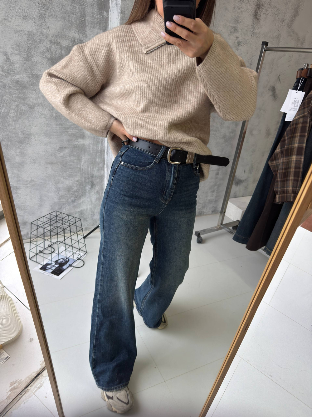 Брюки джинсовые жен. 2202 син.