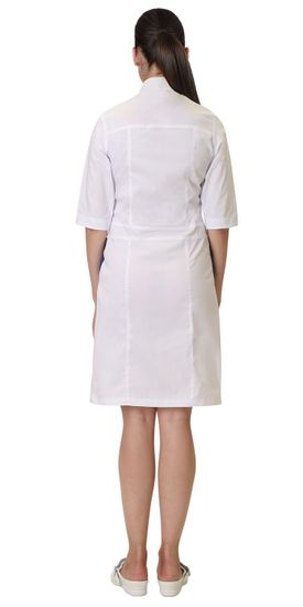 Халат женский "Сириус-Барбара" белый/т.синий)