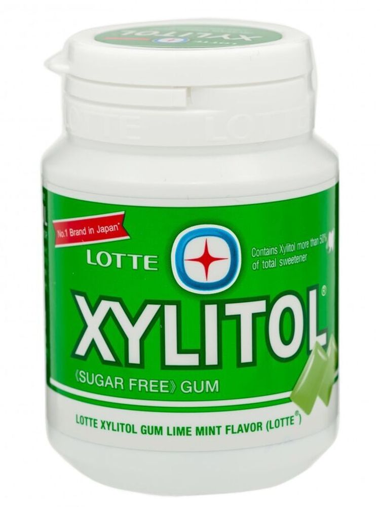 Резинка жевательная Xylitol Lime Mint &quot;Лайм и мята&quot;, Thai Lotte, 58г