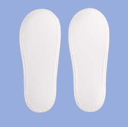 Тапки корал флис, открытый мыс (100 пар) одноразовые, белые