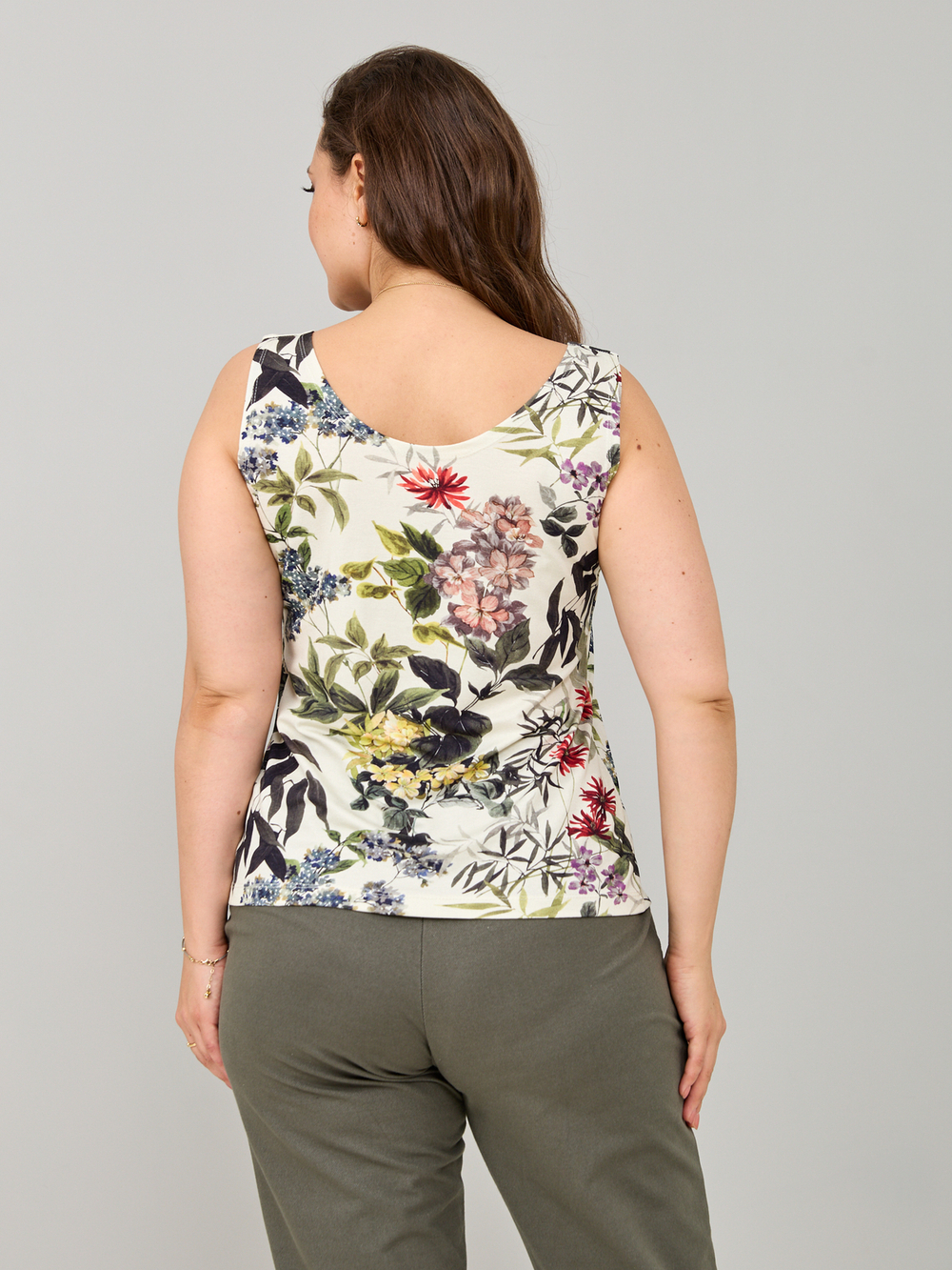 Майка М-040/молоко-акварельгортензия