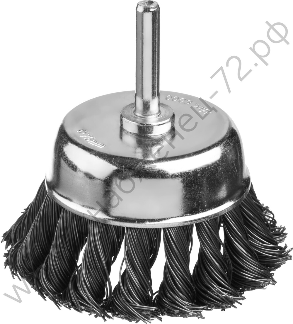 MIRAX 75 мм, жгутированная стальная проволока, 0.5 мм, Щетка дисковая (35148-075)