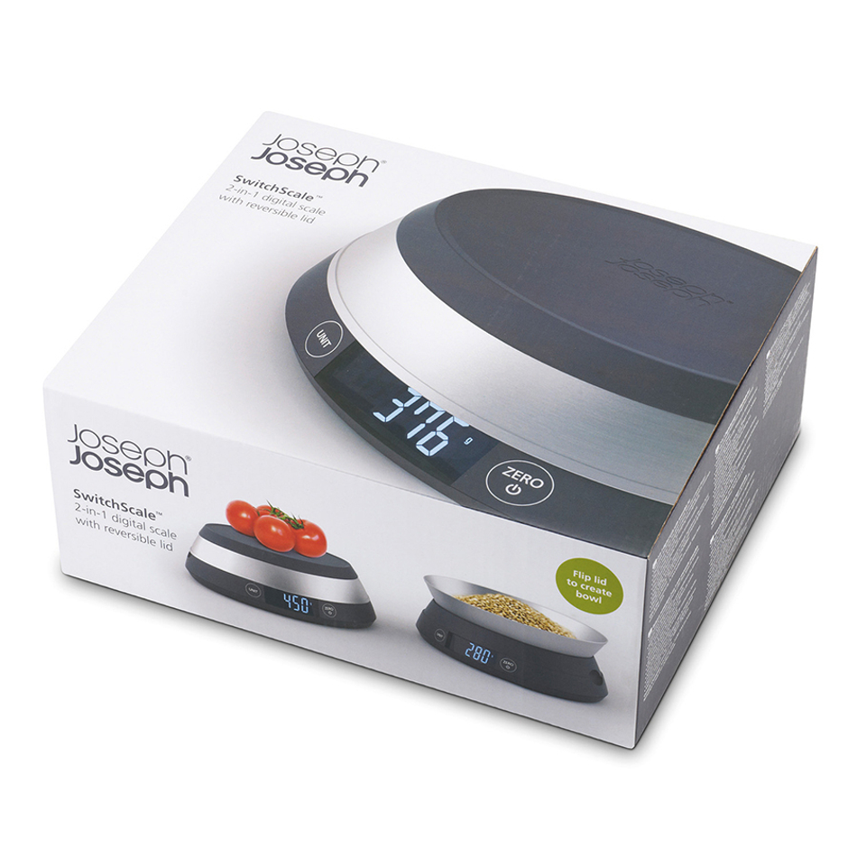 Весы кухонные SwitchScale серые, Joseph Joseph