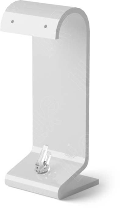 Подставка для гарнитура/кобра/2 отверстия/зажим для кольца/ПЭТ карман для бирки/Н-110 мм.