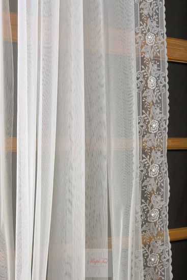 XL-Тюль Лилу-Т французская сетка грек (экрю)