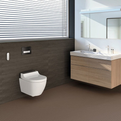Унитаз подвесной с крышкой биде GEBERIT AquaClean Tuma Comfort 146.294.FW.1 (панель нерж. сталь)