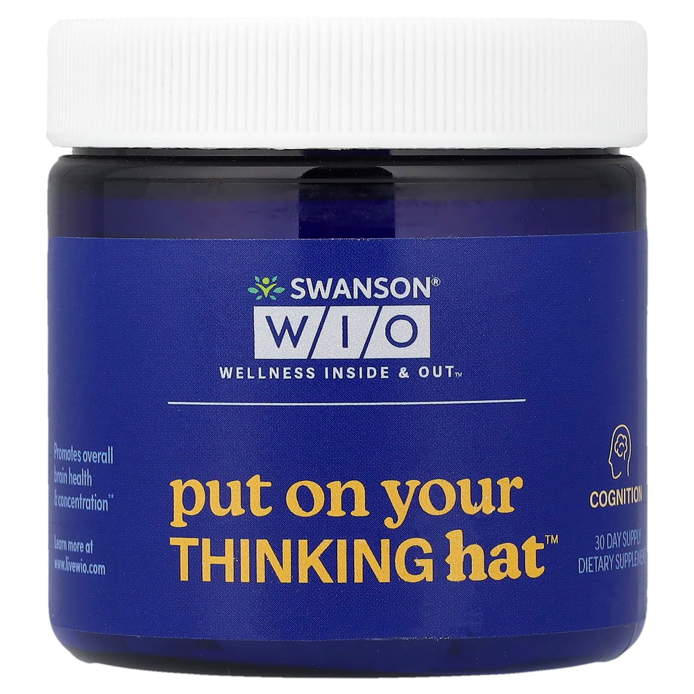 Swanson WIO, Положите On Your Thinking Hat™, 30 веганских капсул