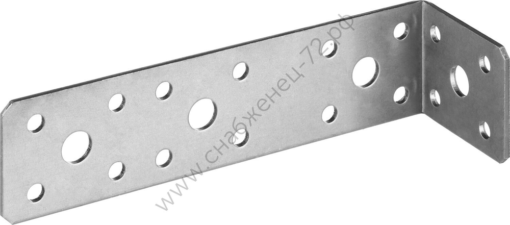 ЗУБР УКА-2.0 35х40х140 х 2 мм, асимметричный крепежный уголок, цинк (310156-35)