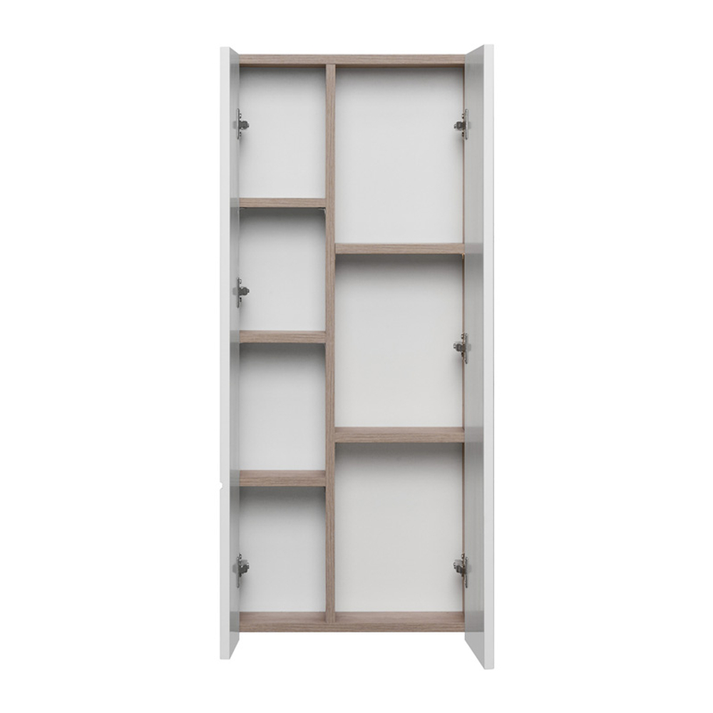 Модуль для зеркала AQUATON Мишель 43 дуб эндгрейн, белый (1A244203MIX40)