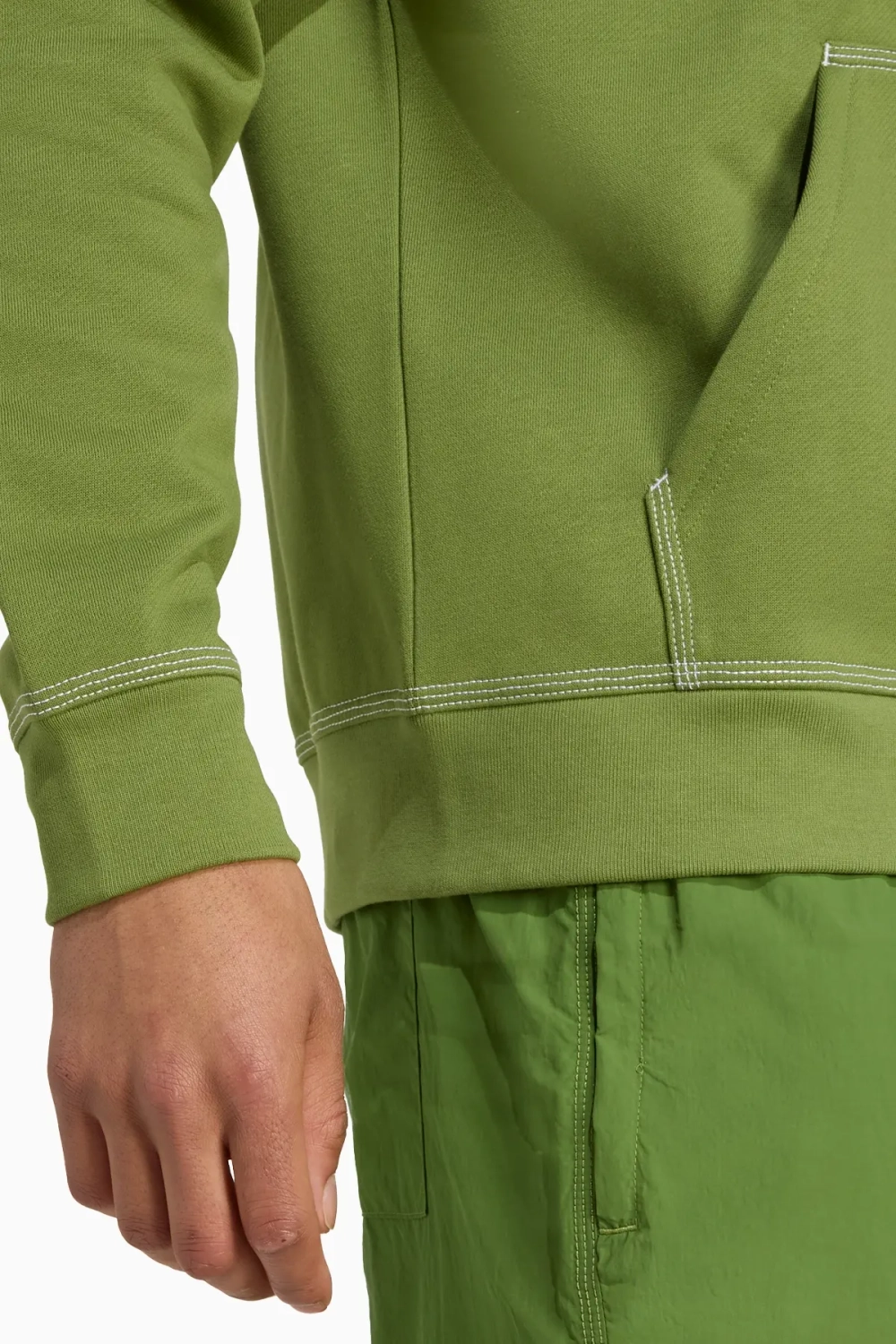 Кофта adidas Trefoil Essentials Full-Zip - зеленый