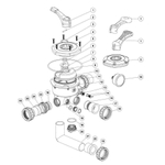 Кран шестиходовой Aquaviva MPV03 (1,5") боковой (88280811B) черный