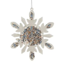 GAEM Украшение новогоднее "Снежинка", L13 W1 H14 см