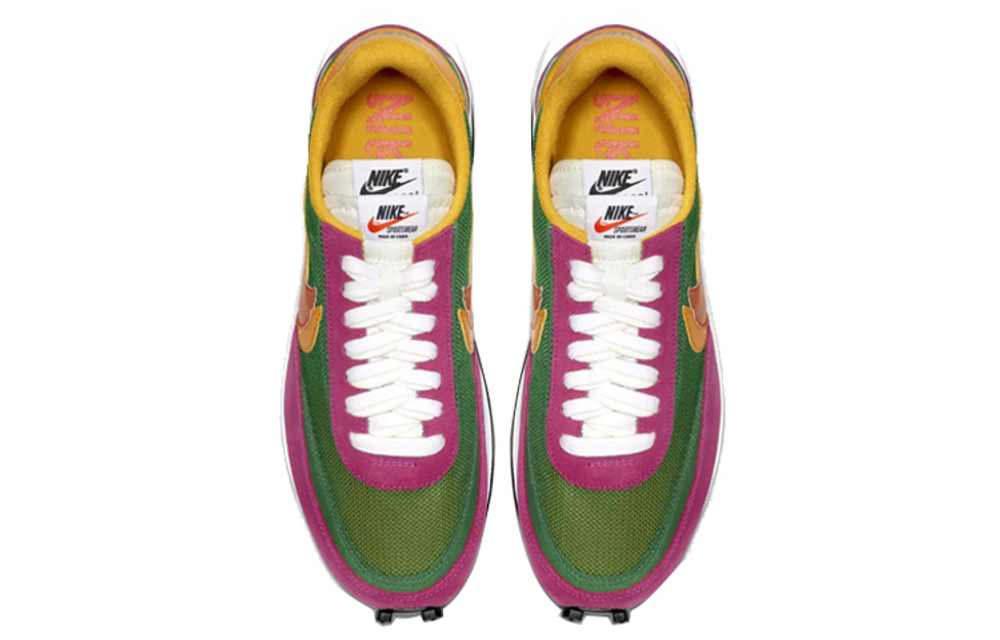Кроссовки Sacai X Nike Waffle Pine Gree