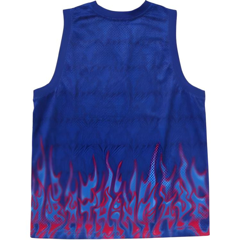 A Bathing Ape Flame Mesh Vest синий