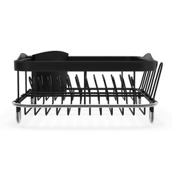 Сушилка для посуды Sinkin, 28х14х47 см, черная