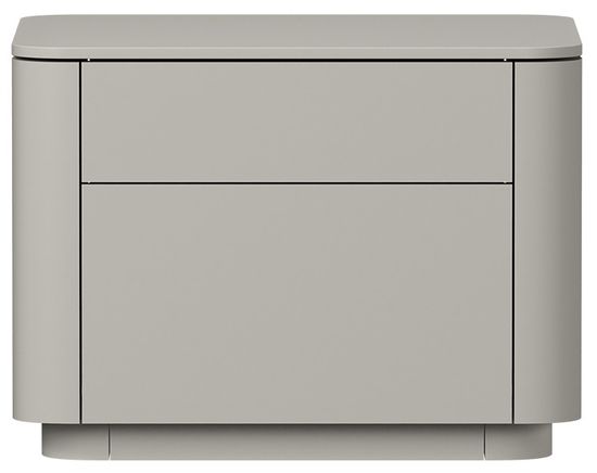 Тумба прикроватная Tammi 2 ящика ширина 50 см (серо-бежевый)