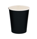 Кофе стакан черный однослойный 250мл
