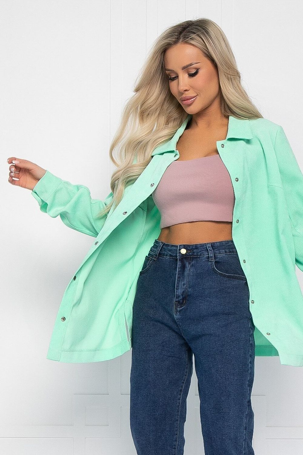 Рубашка Лайт (мята) Б12707 LT Collection