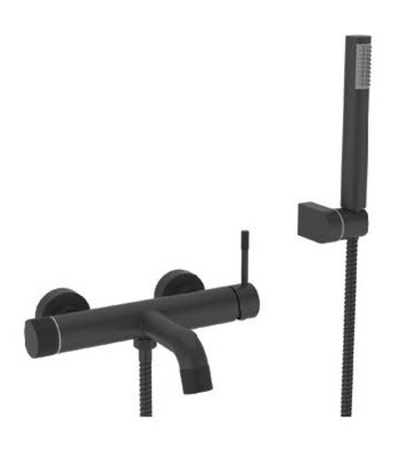 403531-C Смеситель од. для ванны кор. (ЧЕРНЫЙ) ViEiR (10/1шт)