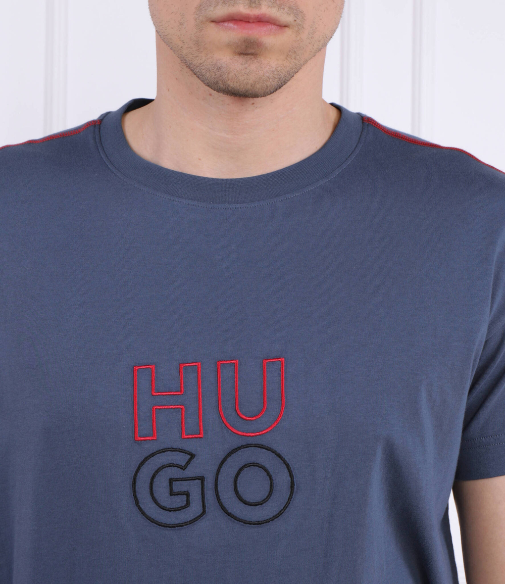 Футболка Stacked Hugo Bodywear - голубой(50490418)