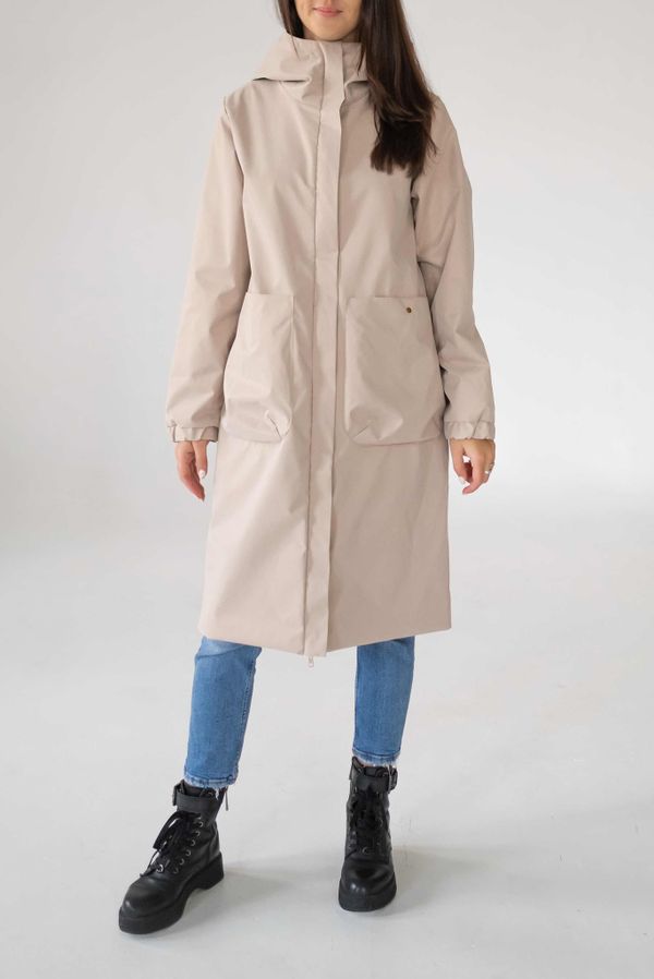 Плащ женский бежевый - фото 2
