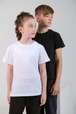 Фуфайка (футболка) для мальчика Бэйсик-2 Виотекс ЧЁРНЫЙ