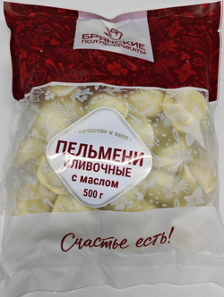 Пельмени Сливочные с маслом св/кур фас. 500гр ИП Сидоренко А.А.
