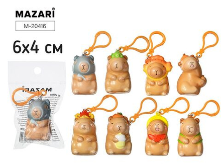 Брелок мягкий "Капибара" 6*4см
