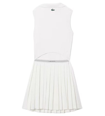 Теннисное платье Lacoste Ultra Dry Tennis Heritage with Liner - white