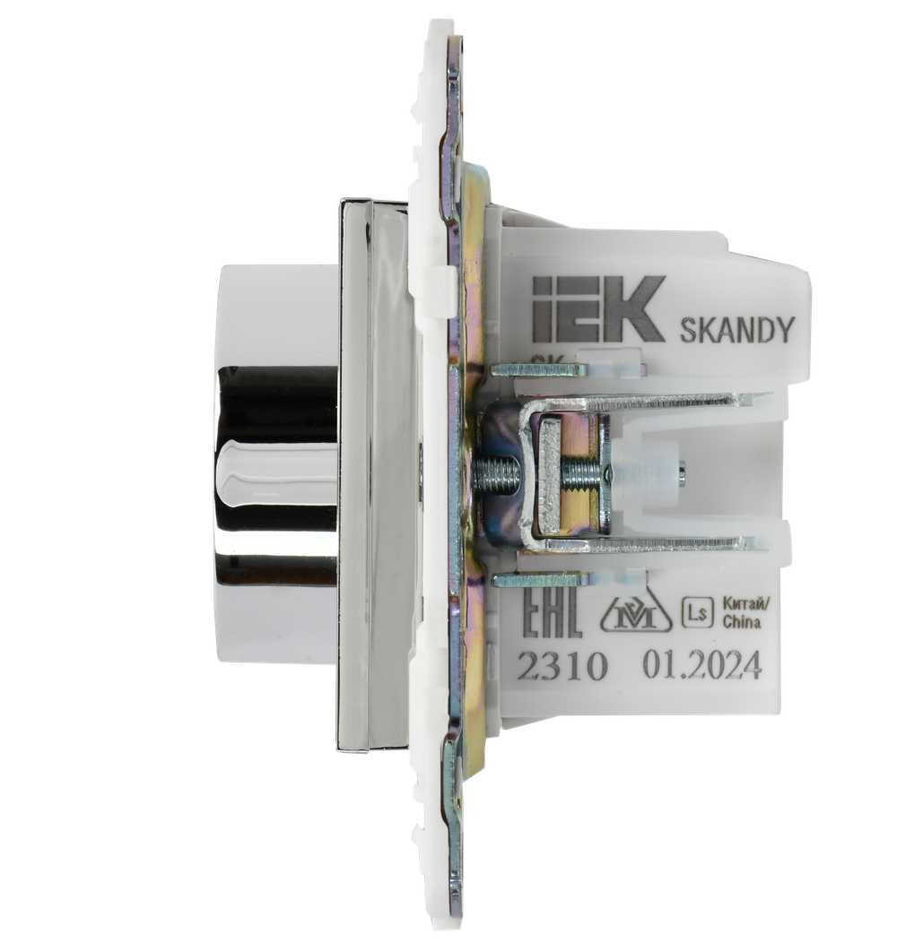 SKANDY Термостат электронный с индикацией SK-T01N металл никель IEK