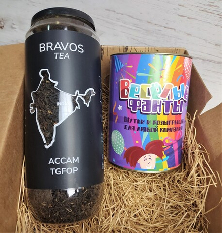 Весёлое чаепитие вечеринка праздник с фантами для мужчин женщин и детей. Чай в подарок