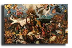 Репродукция "Питер Брейгель - Падение мятежных ангелов"