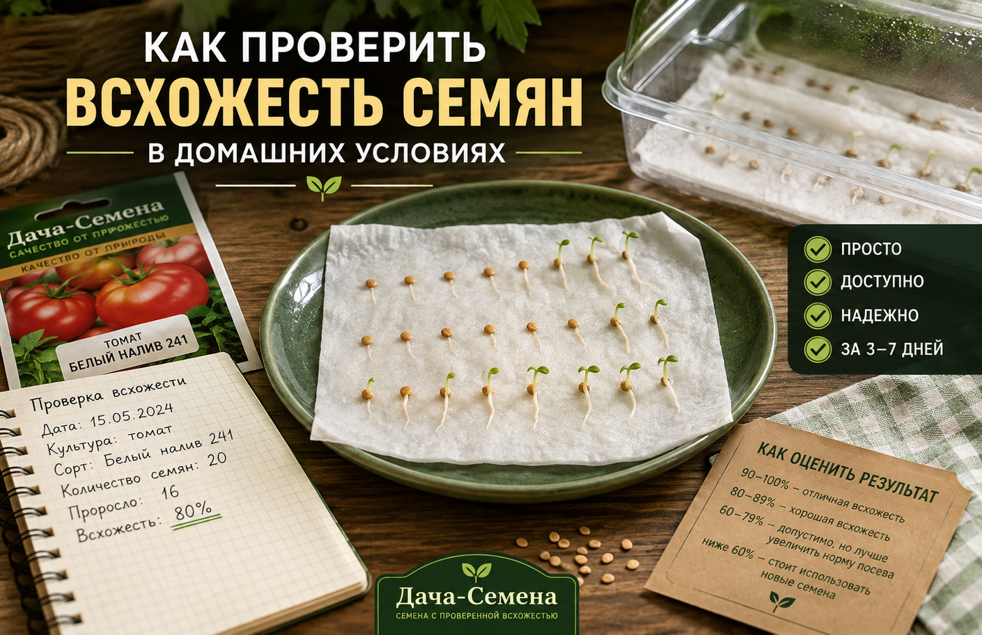 Как проверить всхожесть семян в домашних условиях