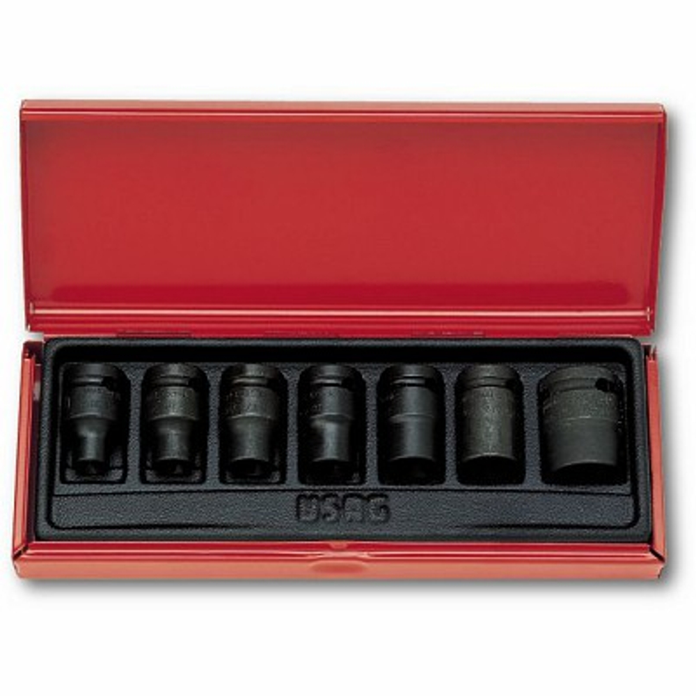 235 1/2 MTX/С7 Набор из 7-ми  головок ударных Torx E 1/2", в ящике, USAG (Италия)