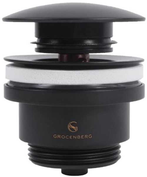 Донный клапан Grocenberg GB106 Черный матовый