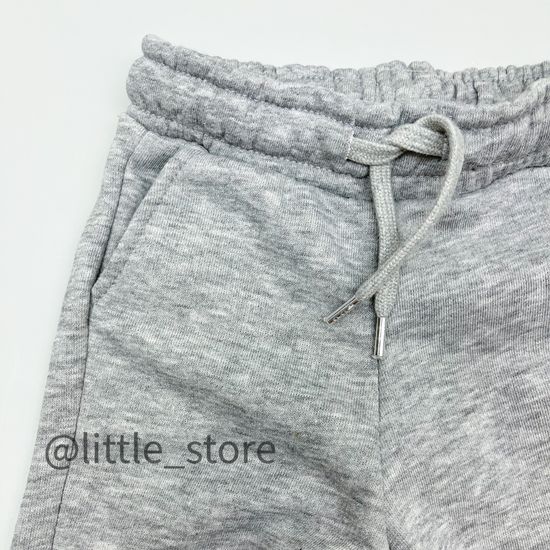 Штаны из футера, Серый меланж