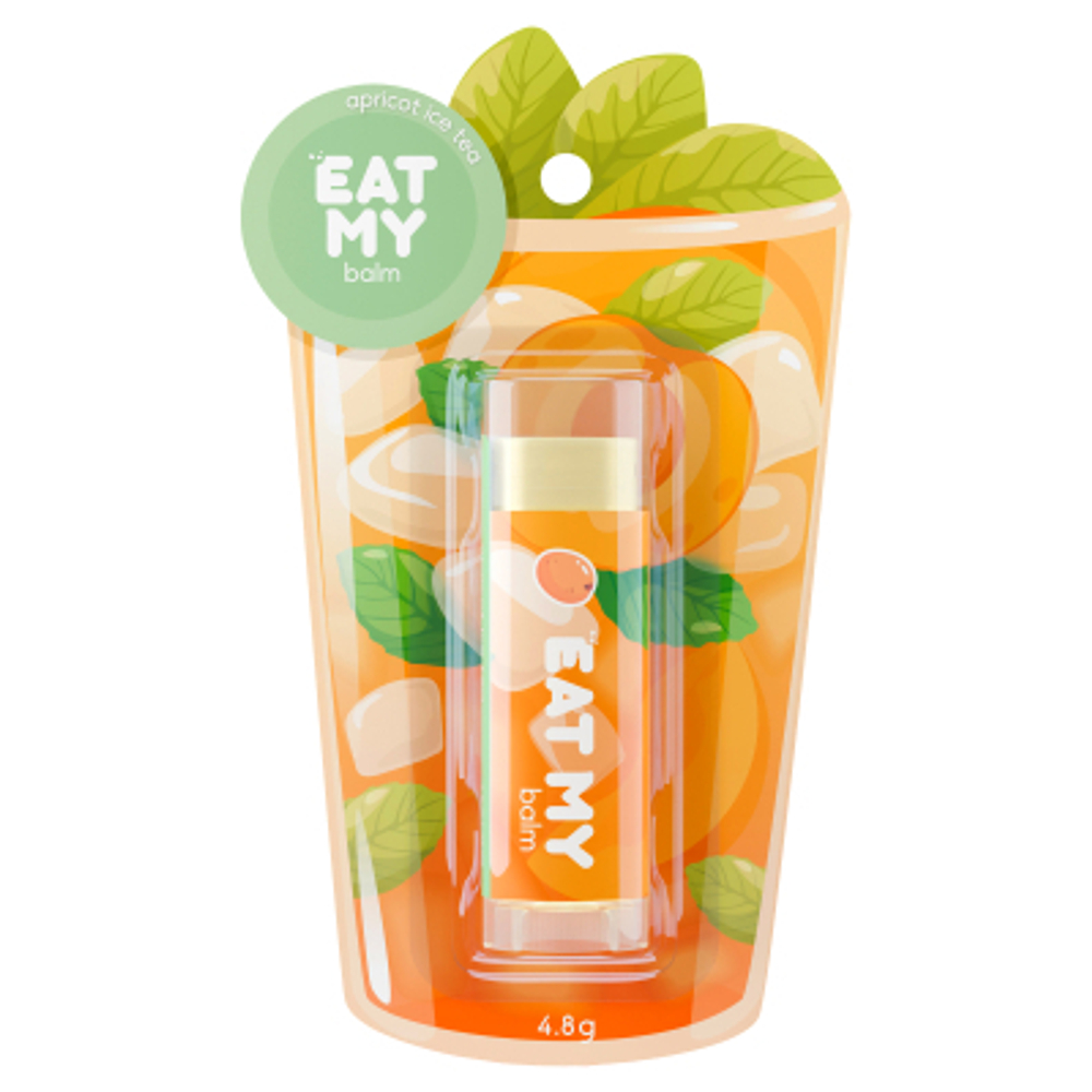 Бальзам для губ Абрикосовый айс ти EAT MY Balm Apricot Ice Tea