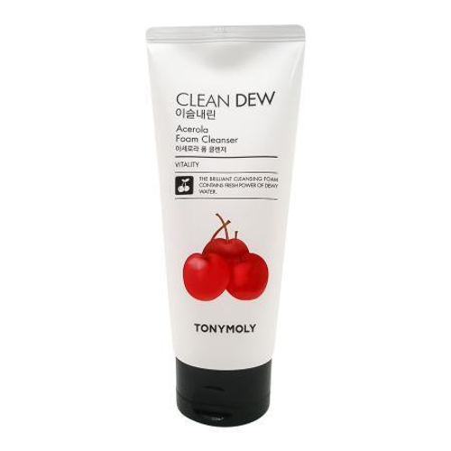 Tony Moly Очищающая пенка для умывания с экстрактом ацелоры - CLEAN DEW Acerola Foam Cleanser, 180 мл