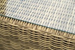 "Лунго" журнальный столик плетеный, цвет соломенный