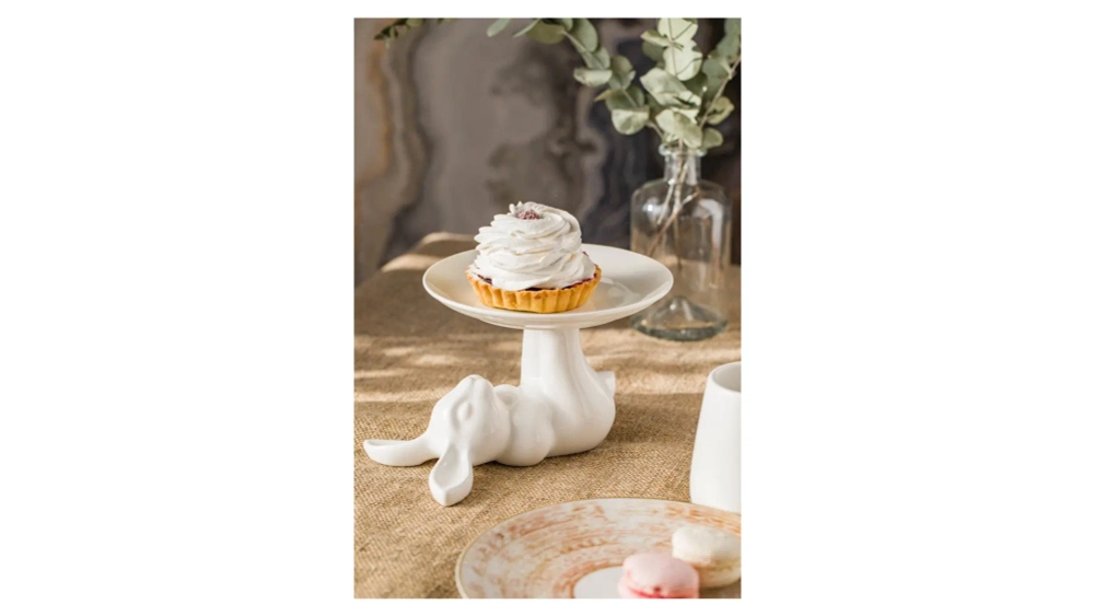 Блюдо на ножке Claystreet Мини Кролик 18 см