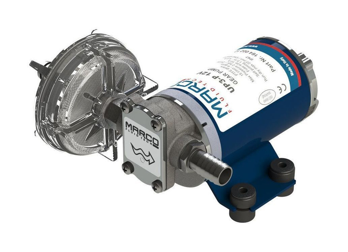 Помпа водоподающая шестеренчатая Marco UP3-P, 12 В, 15 л/мин, 29 PSI (2 бар)