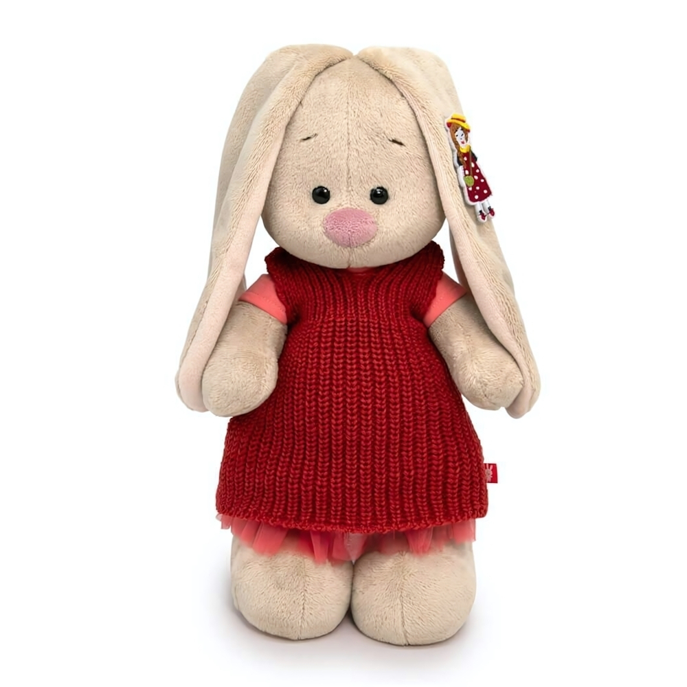 Зайка Ми в вязаном сарафане (малый) 25см.