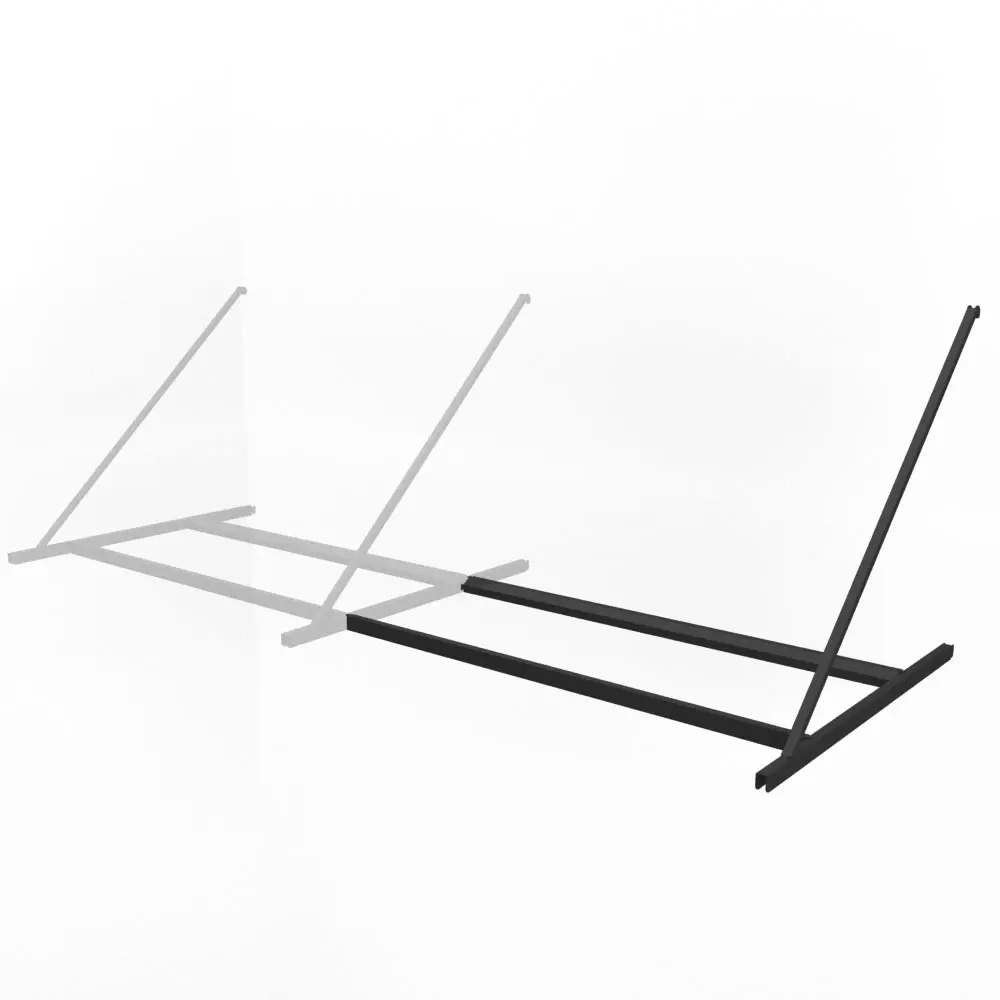 Секция продления 800 мм металлической полки-кронштейна IF для колес, черная