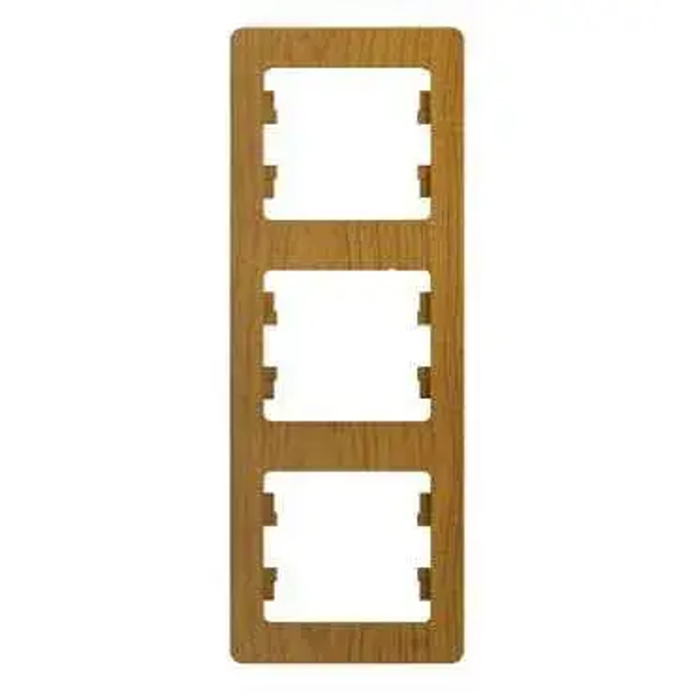 GLOSSA 3-постовая РАМКА, вертикальная, ДУБ