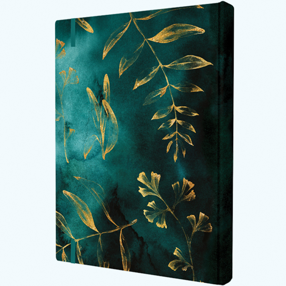 Блокнот "Gold floral pattern" А5 96 листов книжный переплет, сшивка