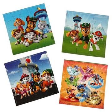 Набор пазлов 4 в 1. Суперщенки. 175х175х50мм. Умные игры.