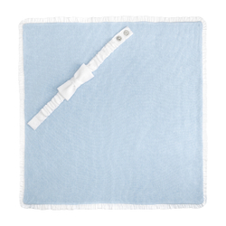 Конверт на выписку с рюшей, голубой, 75х75 см