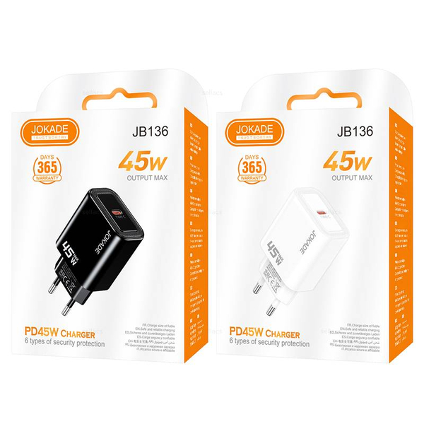 JOKADE JB0136, Зарядное устройство PD45W