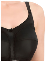 Бюстгальтер ортопедический для фиксации экзопротезов молочной железы 90G черный